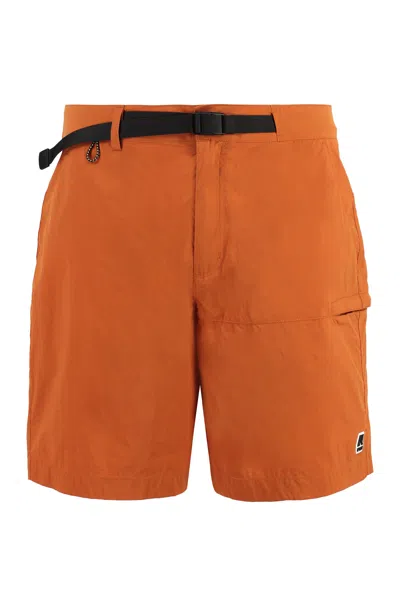 K-way Taprinne Nylon Bermuda Shorts In Orange