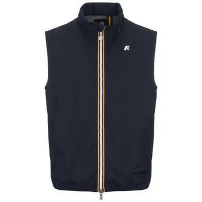 K-way Technical Fabric Jacket With Removable Hood In Black