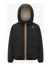 K-way Teddy Bear Down Jacket With Logo In Black