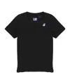 K-way T-shirt With Logo In Technical Fabric In Black