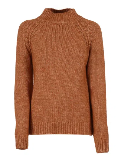 K-way Terry Sweater In Orange