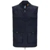K-way Textured Finish Blue Jacket With Adjustable Hem