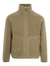 K-way Giubbino Pascal Sherpa Polar Double Verde In Green