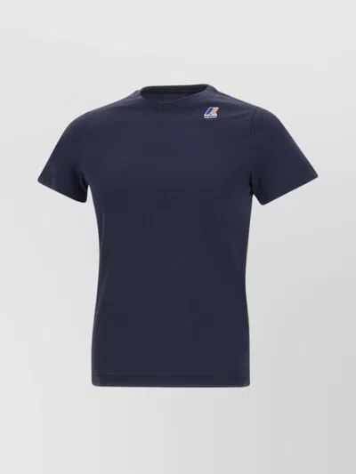 K-way "the Real Edouard" Cotton T-shirt In Blue