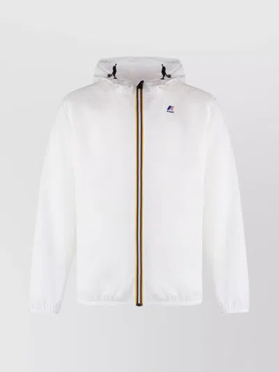 K-way The True 3.0 Claude Hooded Nylon Jacket In White