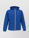 K-way Hooded Jacket With Adjustable Drawstring And Pockets