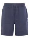 K-way Theotime Light Spacer - Plush Bermuda Shorts In Avio