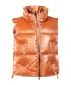 K-way Thille Padded Gilet In Orange