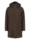 K-way Thomal Padded Jacket In Brown