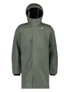 K-way Long-sleeved Coat In Green