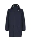 K-way Thomas Long Jacket In Blue