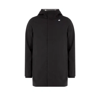 K-way K Way Marlyn Bonded Waterproof Jacket With Hood In Black