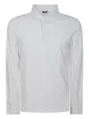 K-way Tibere Long-sleeve Polo Shirt In White