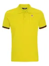 K-way Tipped Polo Shirt In Yellow