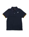 K-way Babies'  Toddler Boy Polo Shirt Navy Blue Size 6 Cotton, Elastane