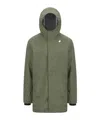 K-way Tommy Bonded Hooded Raincoat In Green