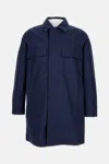 K-way Cotton-blend Coat In Blue