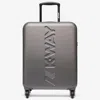 K-way Trolley Piccolo Con Logo Luggage In Metallic Grey
