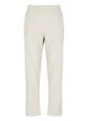 K-way Straight Leg Cotton Trousers With Elastic Waistband
