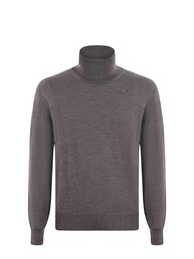 K-way Wool Turtleneck In Brown