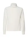 K-way High Neck Sweater In White Tofu