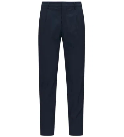 K-way Twill Tech Chinos With Tailored Fit In Blue