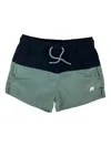 K-way Two-tone Drawstring Swim Shorts In Green