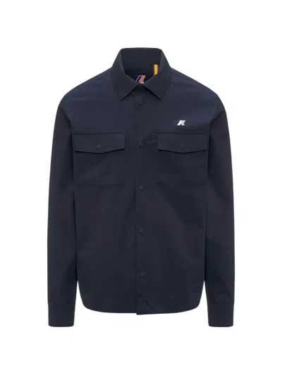 K-way Umbert Overshirt In Blue