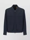 K-way Utility Jacket Multiple Pockets In Blue