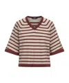 K-way V-neck Sweater In Nude