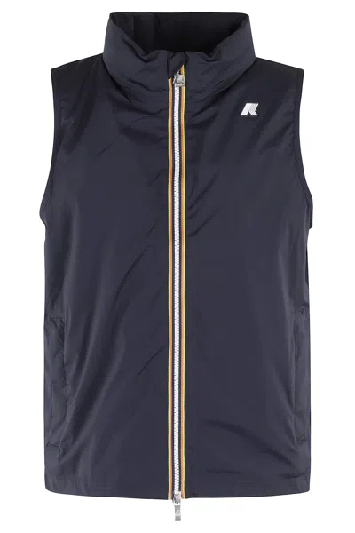 K-way Le Vrai 4.0 Rouland Warm Water Repellent Vest In Blue