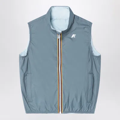K-WAY K WAY VALEN PLUS.2 REVERSIBLE VEST BLUE/GREEN