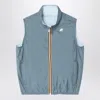 K-way K Way Valen Plus.2 Reversible Vest Blue/green In Light Blue