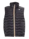 K-way Valen Quilted Warm Waistcoat In Black