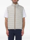 K-way Valen Quilted Zipped Gilet In Gray