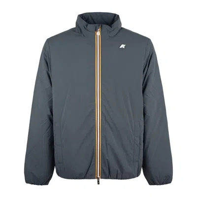 K-way Valentine Plain Warm Blue In Gray