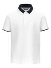 K-way Ventoux Contrast-collar Polo Shirt In White