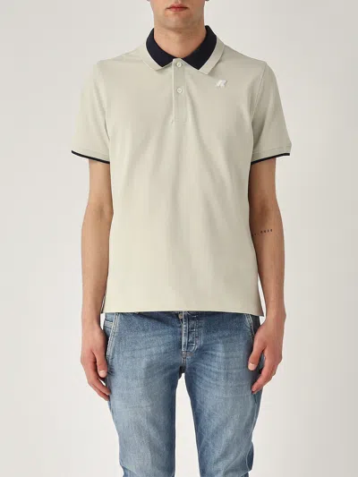 K-way Ventoux Pique Bicollar Polo In Beige