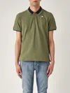 K-way Ventoux Pique Bicollar Polo In Green