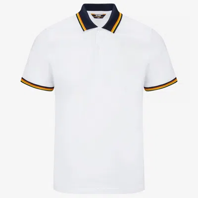 K-way Vince Tiped Polo Shirt In Red