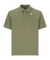 K-way Army Green Polo Shirt With Collar Design