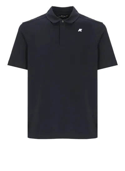 K-way Cotton Polo Shirt With Collar In Blue