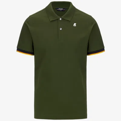 K-way Short-sleeved Polo Shirt In Green