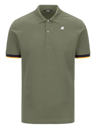 K-way Vincent Colour-block Polo Shirt In Green