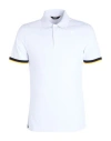 K-way Vincent Pique Sottocollo In Contrasto Polo In White
