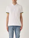 K-way Vincent Pique Sottocollo In Contrasto Polo In Yellow