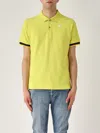 K-way Vincent Pique Sottocollo In Contrasto Polo In Yellow