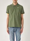 K-way Vincent Pique Sottocollo In Contrasto Polo In Green