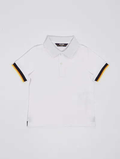 K-way Kids' Vincent Polo In Bianco