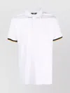 K-way Vincent Polo Ribbed Cuffs In White